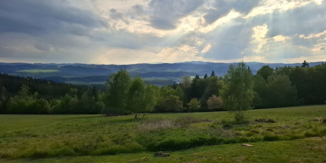 Pohled do krajiny Blanského lesa.