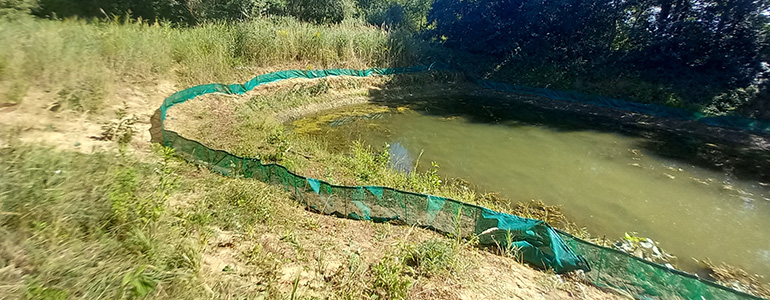 Protective barrier systém at Mohelnice site, photo O. Dočkal